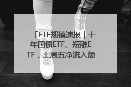 ETF规模速报｜十年国债ETF、短融ETF，上周五净流入额均超20亿元